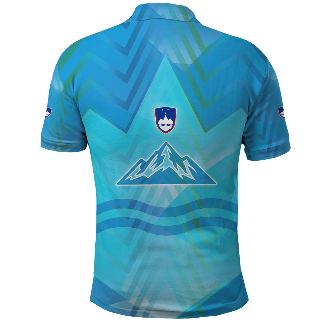 Slovenia Sport Polo Shirt Alpine-Inspired Design with National Crest
