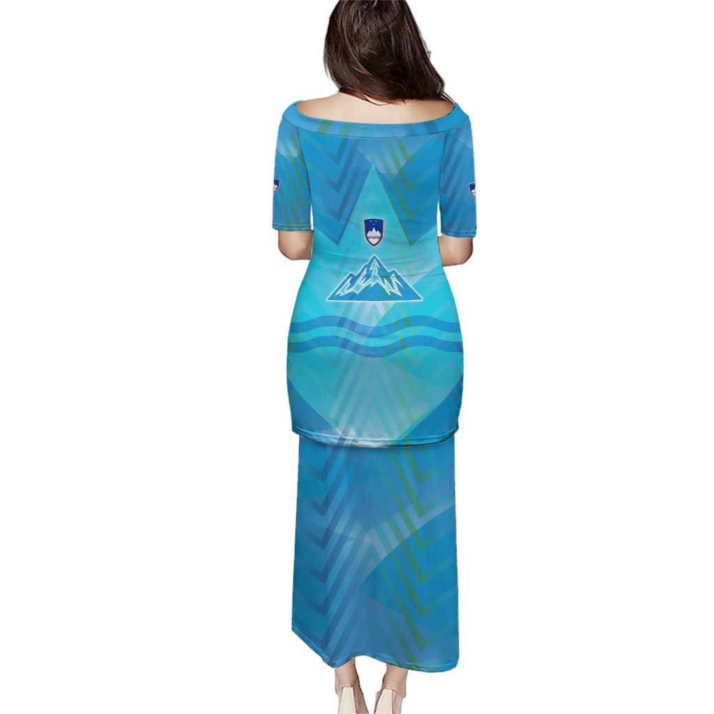 Slovenia Sport Puletasi Alpine-Inspired Design with National Crest