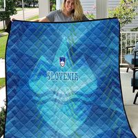 Slovenia Sport Quilt Alpine-Inspired Design with National Crest
