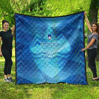 Slovenia Sport Quilt Alpine-Inspired Design with National Crest