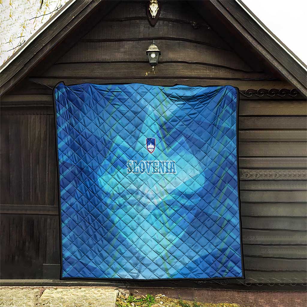 Slovenia Sport Quilt Alpine-Inspired Design with National Crest