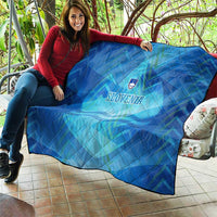 Slovenia Sport Quilt Alpine-Inspired Design with National Crest