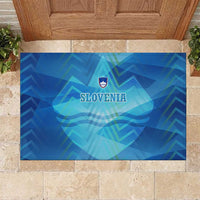 Slovenia Sport Rubber Doormat Alpine-Inspired Design with National Crest