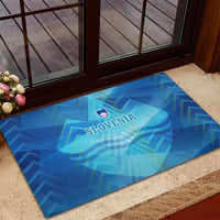 Slovenia Sport Rubber Doormat Alpine-Inspired Design with National Crest