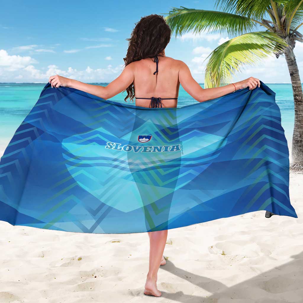 Slovenia Sport Sarong Alpine-Inspired Design with National Crest