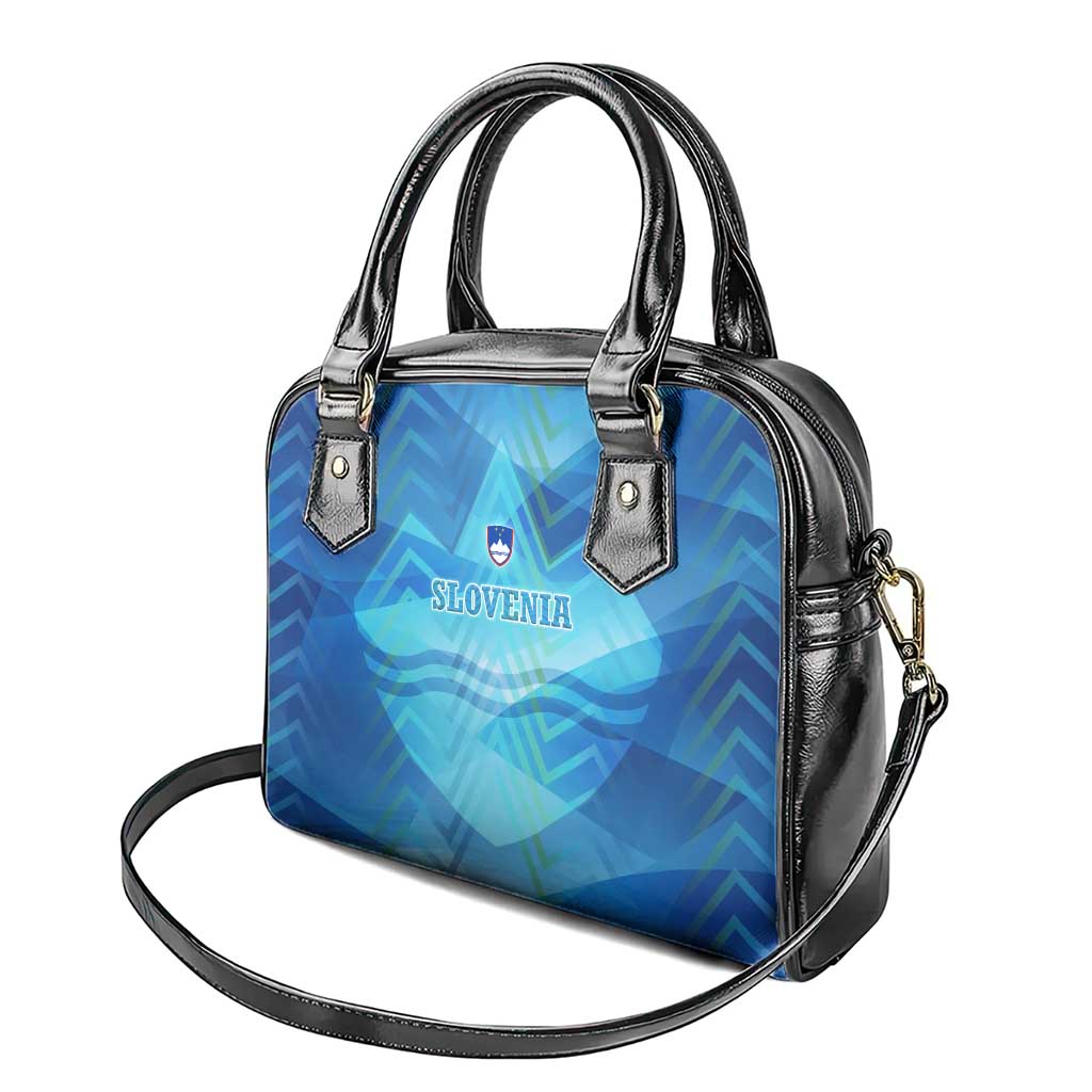 Slovenia Sport Shoulder Handbag Alpine-Inspired Design with National Crest