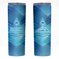 Slovenia Sport Skinny Tumbler Alpine-Inspired Design with National Crest