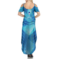 Slovenia Sport Summer Maxi Dress Alpine-Inspired Design with National Crest