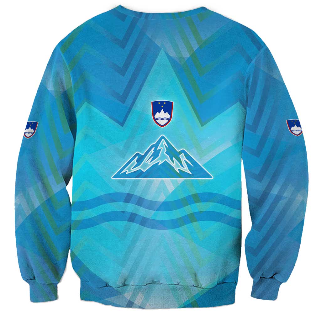 Slovenia Sport Sweatshirt Alpine-Inspired Design with National Crest