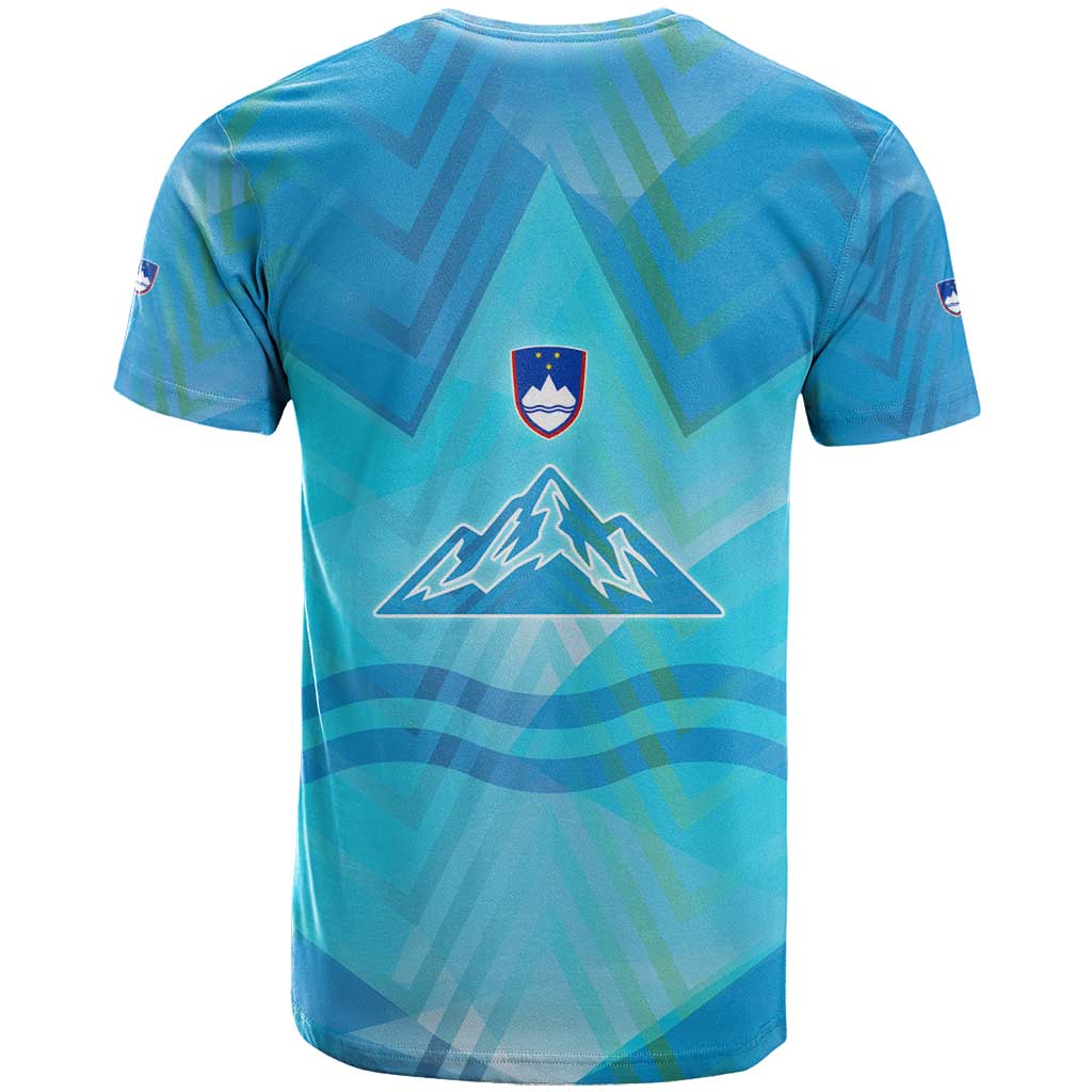Slovenia Sport T Shirt Alpine-Inspired Design with National Crest