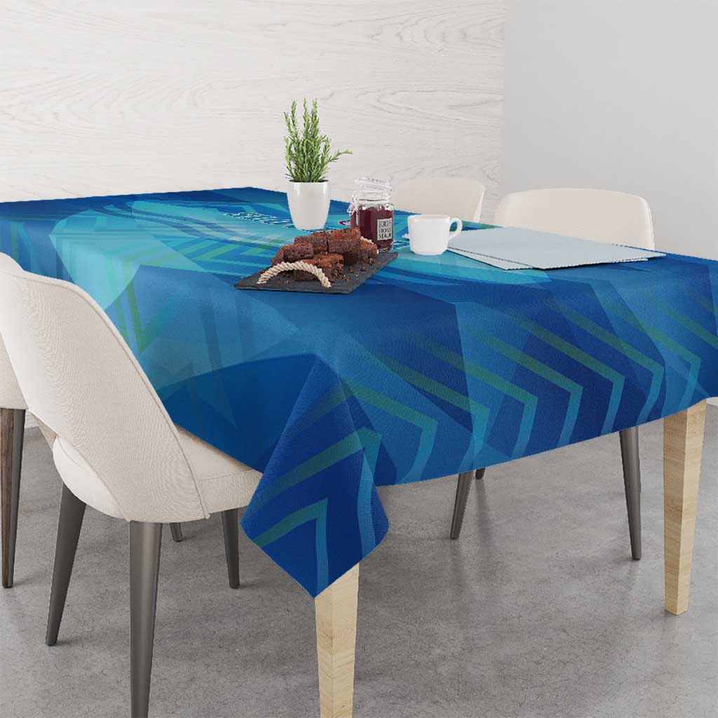 Slovenia Sport Tablecloth Alpine-Inspired Design with National Crest