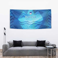 Slovenia Sport Tapestry Alpine-Inspired Design with National Crest