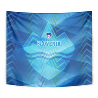 Slovenia Sport Tapestry Alpine-Inspired Design with National Crest