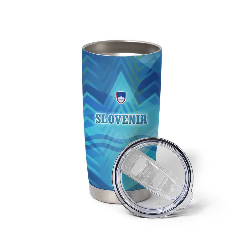 Slovenia Sport Tumbler Cup Alpine-Inspired Design with National Crest