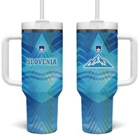 Slovenia Sport Tumbler With Handle Alpine-Inspired Design with National Crest
