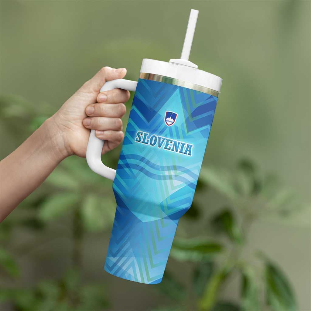 Slovenia Sport Tumbler With Handle Alpine-Inspired Design with National Crest