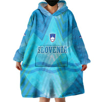Slovenia Sport Wearable Blanket Hoodie Alpine-Inspired Design with National Crest