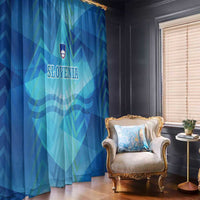 Slovenia Sport Window Curtain Alpine-Inspired Design with National Crest