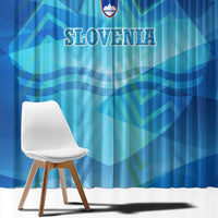 Slovenia Sport Window Curtain Alpine-Inspired Design with National Crest