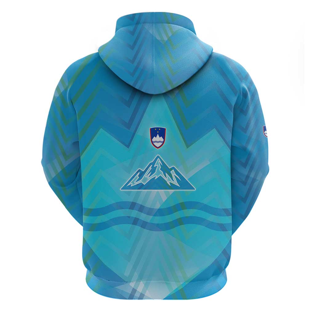 Slovenia Sport Zip Hoodie Alpine-Inspired Design with National Crest