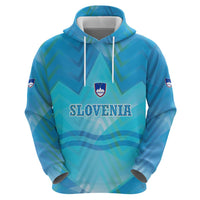Slovenia Sport Zip Hoodie Alpine-Inspired Design with National Crest