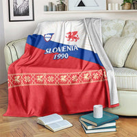 Slovenian Independence Blanket 1990 Tribute with Dragon Emblem and Alpine Legacy