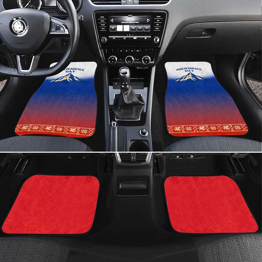Slovenian Independence Car Mats 1990 Tribute with Dragon Emblem and Alpine Legacy