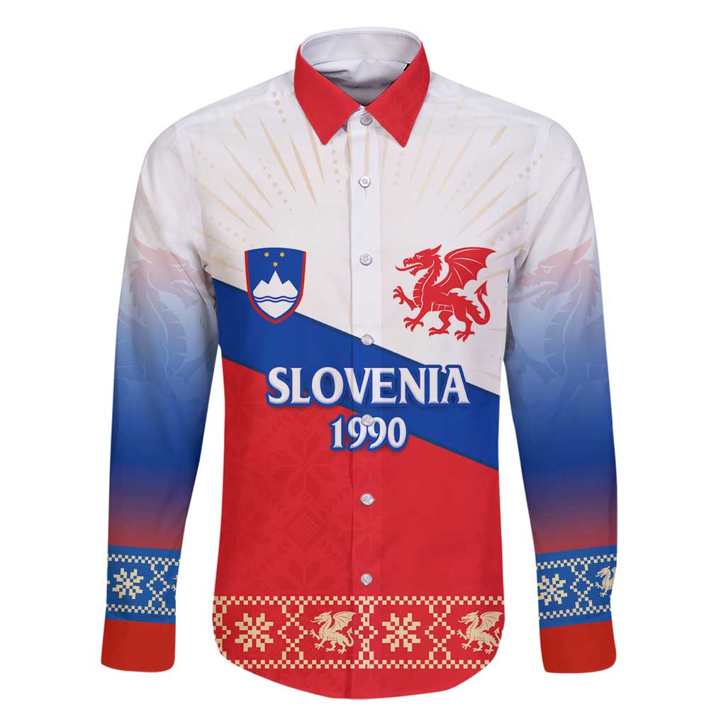 Slovenian Independence Family Matching Mermaid Dress and Hawaiian Shirt 1990 Tribute with Dragon Emblem and Alpine Legacy