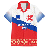 Slovenian Independence Family Matching Summer Maxi Dress and Hawaiian Shirt 1990 Tribute with Dragon Emblem and Alpine Legacy