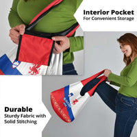 Slovenian Independence Grocery Bag 1990 Tribute with Dragon Emblem and Alpine Legacy