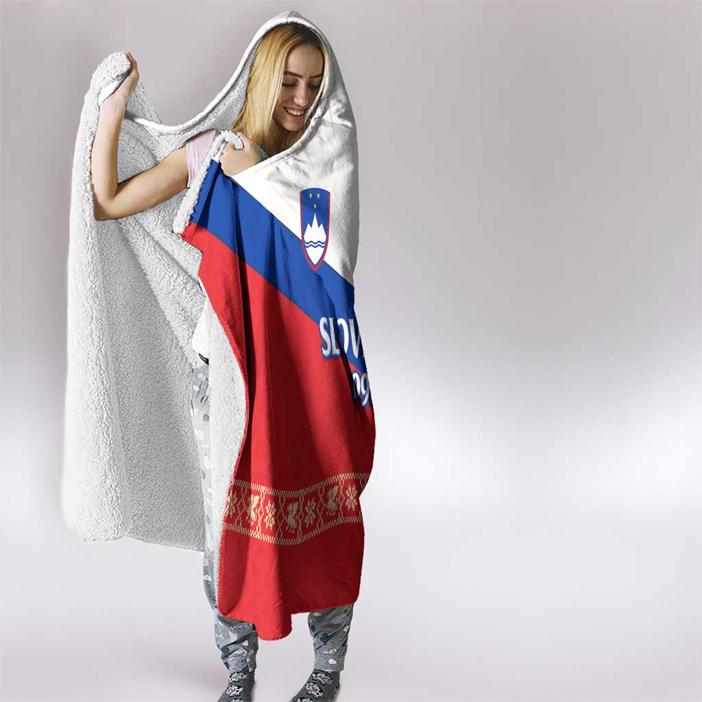 Slovenian Independence Hooded Blanket 1990 Tribute with Dragon Emblem and Alpine Legacy