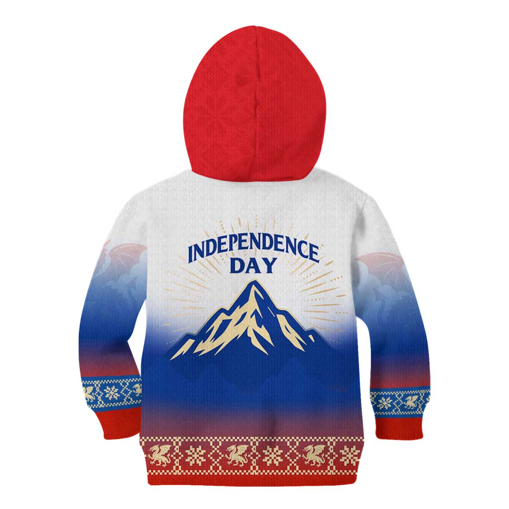 Slovenian Independence Kid Hoodie 1990 Tribute with Dragon Emblem and Alpine Legacy
