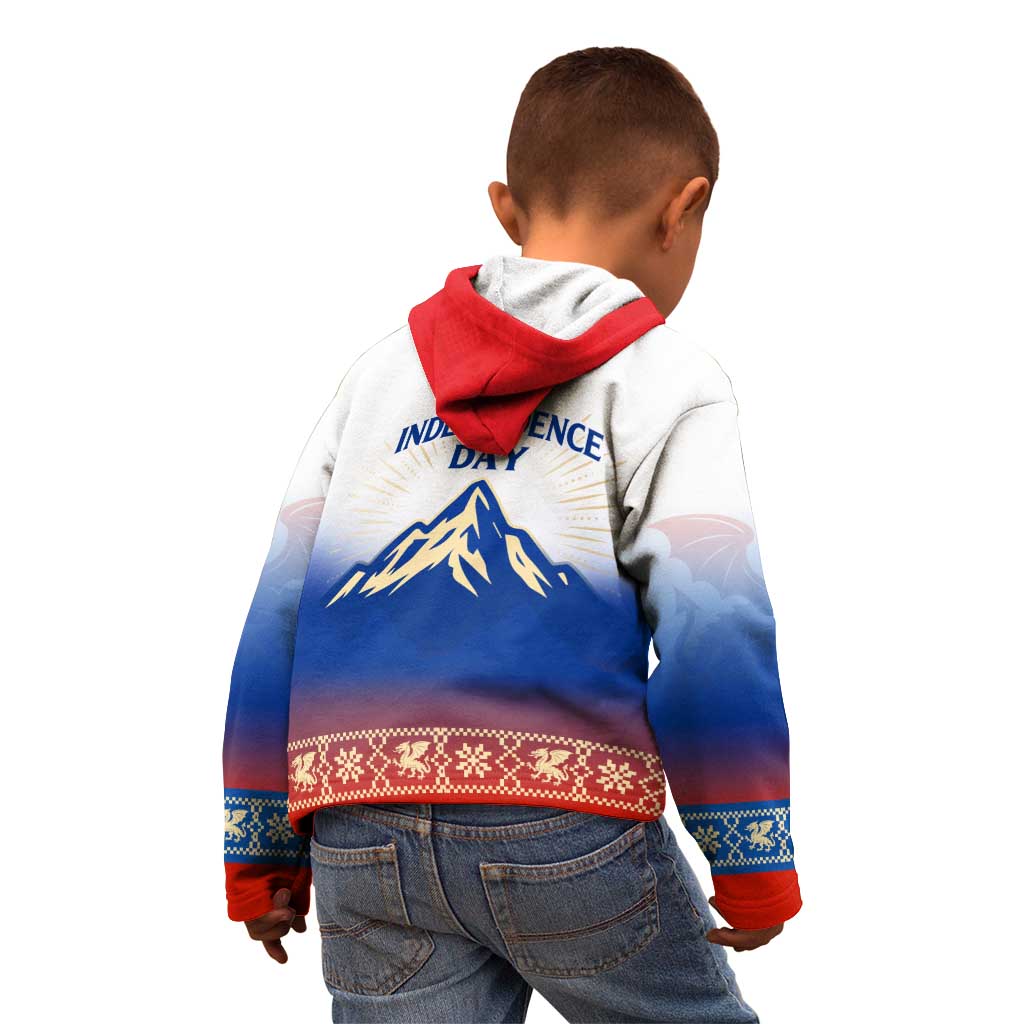 Slovenian Independence Kid Hoodie 1990 Tribute with Dragon Emblem and Alpine Legacy