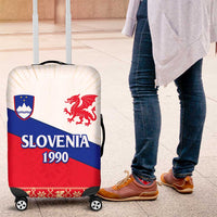 Slovenian Independence Luggage Cover 1990 Tribute with Dragon Emblem and Alpine Legacy