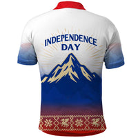 Slovenian Independence Polo Shirt 1990 Tribute with Dragon Emblem and Alpine Legacy