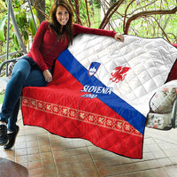 Slovenian Independence Quilt 1990 Tribute with Dragon Emblem and Alpine Legacy