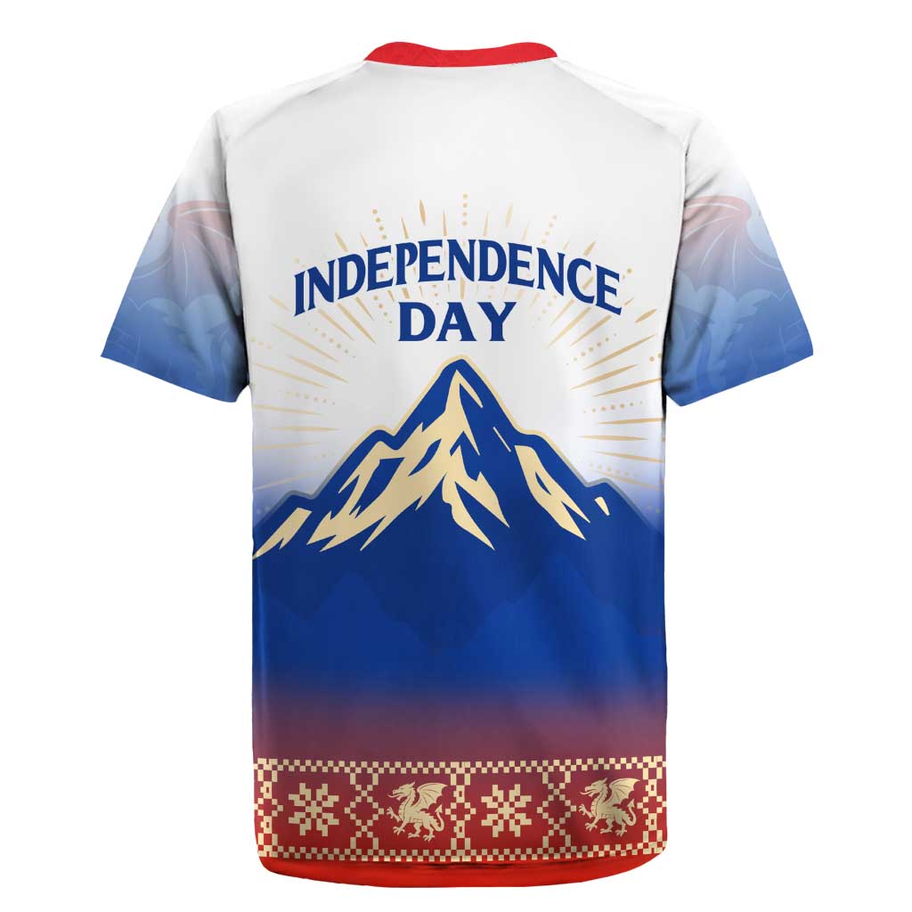 Slovenian Independence Rugby Jersey 1990 Tribute with Dragon Emblem and Alpine Legacy