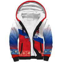 Slovenian Independence Sherpa Hoodie 1990 Tribute with Dragon Emblem and Alpine Legacy