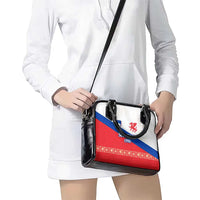 Slovenian Independence Shoulder Handbag 1990 Tribute with Dragon Emblem and Alpine Legacy