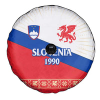 Slovenian Independence Spare Tire Cover 1990 Tribute with Dragon Emblem and Alpine Legacy