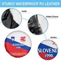 Slovenian Independence Spare Tire Cover 1990 Tribute with Dragon Emblem and Alpine Legacy