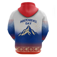 Slovenian Independence Zip Hoodie 1990 Tribute with Dragon Emblem and Alpine Legacy
