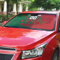 Personalized Morocco Football Auto Sun Shade Geometric Star Flag Soccer National Pride