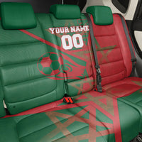 Personalized Morocco Football Back Car Seat Cover Geometric Star Flag Soccer National Pride