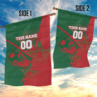 Personalized Morocco Football Garden Flag Geometric Star Flag Soccer National Pride