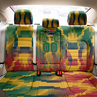 Personalized South Africa Football Back Car Seat Cover South African Flag Inspiration - Soccer Graphic Bold Color Blocks