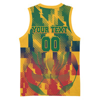 Personalized South Africa Football Basketball Jersey South African Flag Inspiration - Soccer Graphic Bold Color Blocks