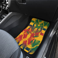 Personalized South Africa Football Car Mats South African Flag Inspiration - Soccer Graphic Bold Color Blocks