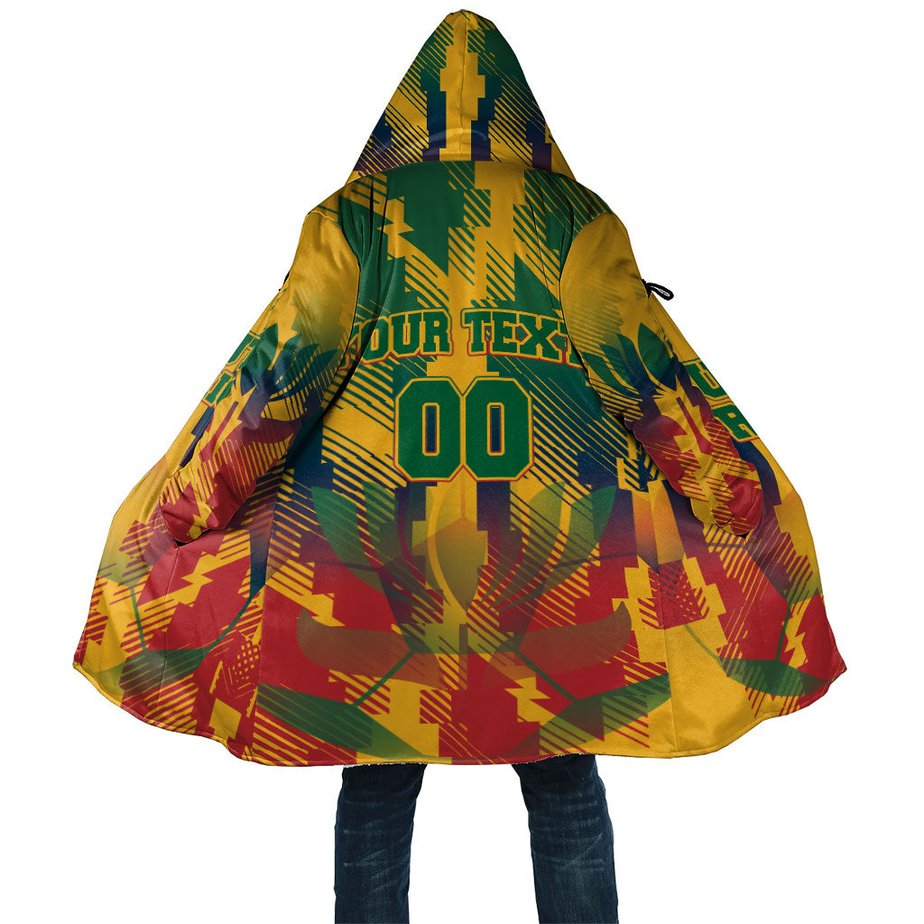 Personalized South Africa Football Cloak South African Flag Inspiration - Soccer Graphic Bold Color Blocks