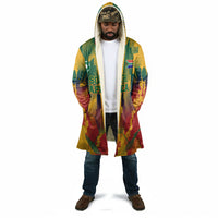 Personalized South Africa Football Cloak South African Flag Inspiration - Soccer Graphic Bold Color Blocks